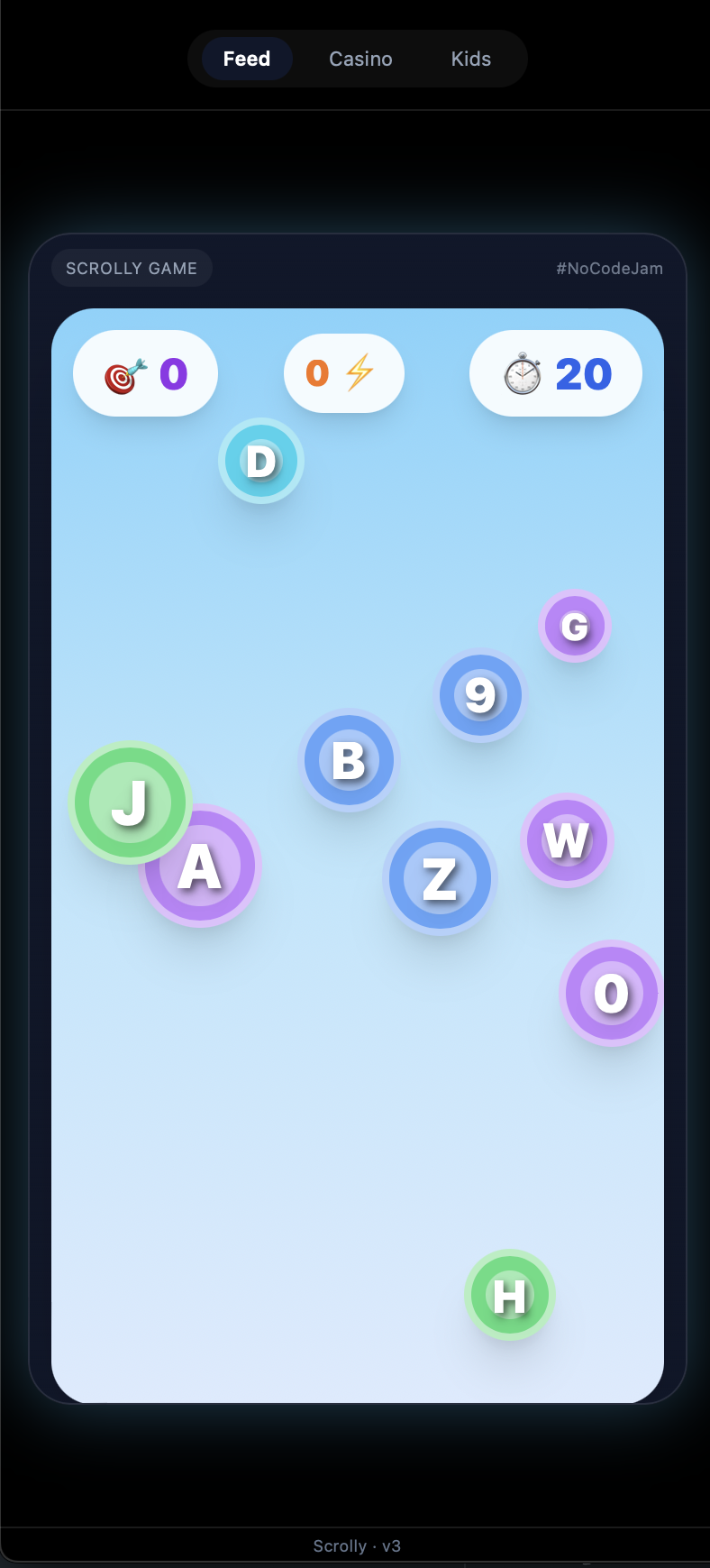 Bubble Pop (Scrolly Game Jam)